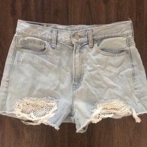 American eagle denim shorts size 4